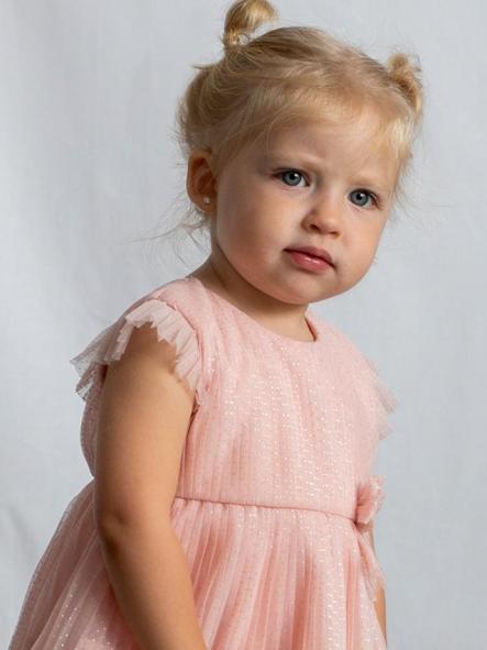 Mayoral Vestido Tul Plisado 26-01908-037 Blossom [2]