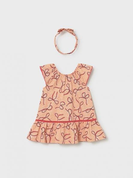 Mayoral Vestido Estampado Diadema 26-01923-072 Mandarina [1]