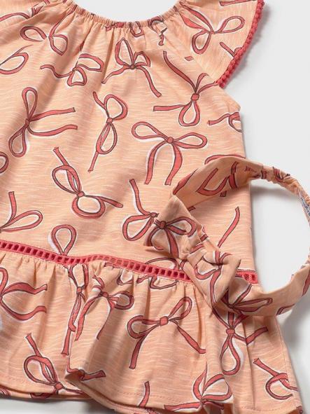 Mayoral Vestido Estampado Diadema 26-01923-072 Mandarina [2]