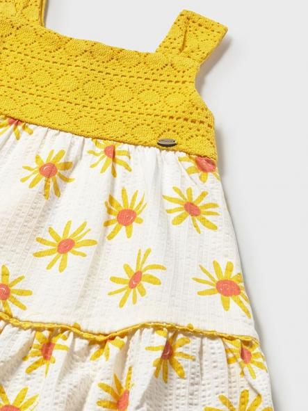 Mayoral Vestido Combinado Guipur 26-01926-056 Mimosa [2]