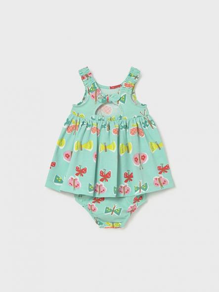 Mayoral Vestido Estampado con Braguita 26-01927-058 Turquesa [1]