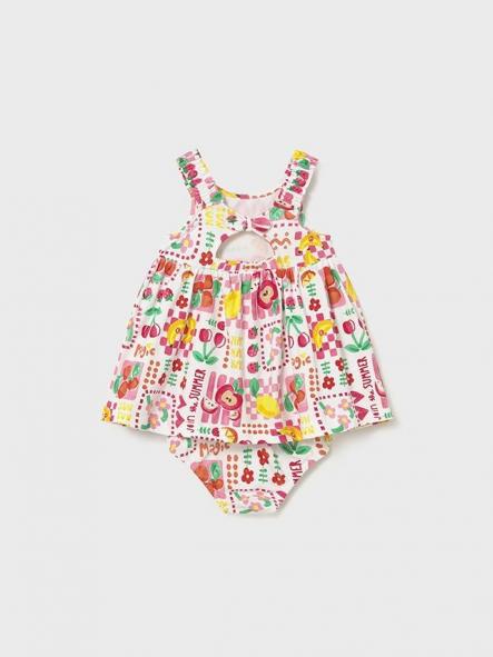 Mayoral Vestido Estampado con Braguita 26-01927-059 Hibisco [1]