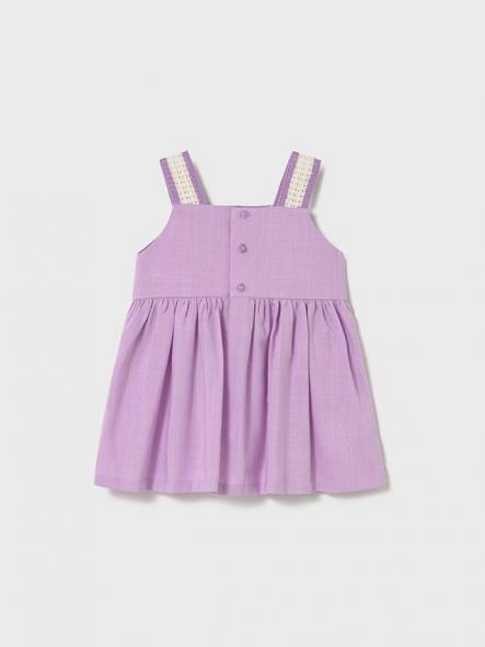 Mayoral Vestido Combinado Crochet 26-01931-080 Lilac [1]
