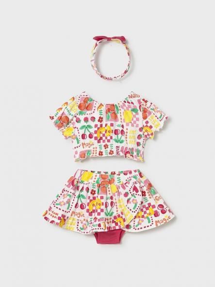 Mayoral Conjunto Short falda 3 piezas 26-01934-084 Hibisco