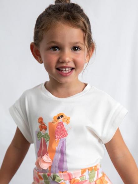 Mayoral Camiseta m/c  26-03005-075 Crd- Blossom