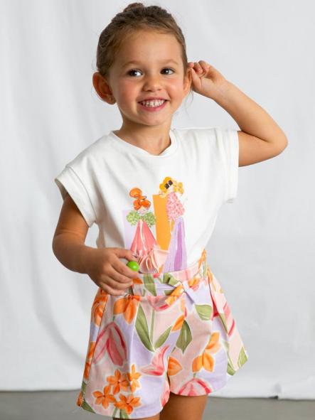 Mayoral Camiseta m/c  26-03005-075 Crd- Blossom [1]