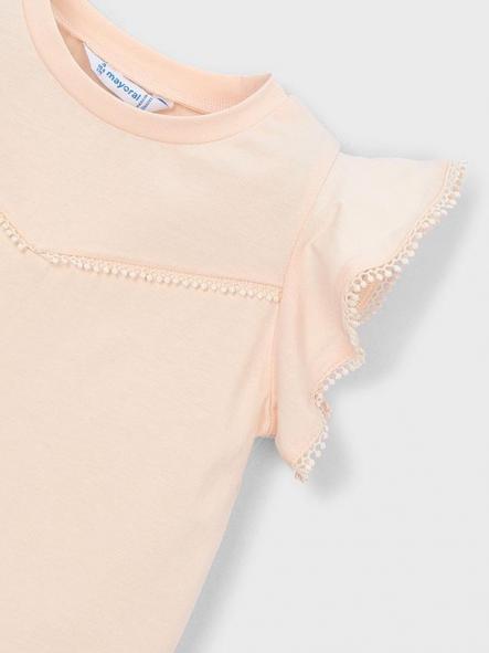 Mayoral Camiseta m/c Puntillas 26-03008-071 Salmon [4]