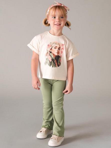 Mayoral Camiseta M/C Banda 26-03010-093 Garbanzo [2]