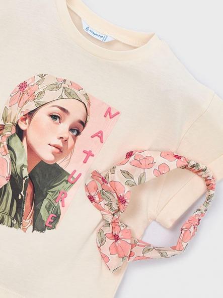 Mayoral Camiseta M/C Banda 26-03010-093 Garbanzo [5]