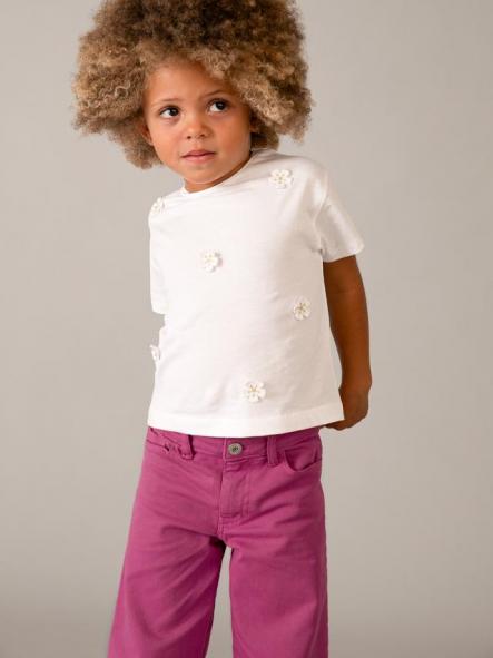 Mayoral Camiseta m/c Aplique 26-03013-010 Blanco [2]