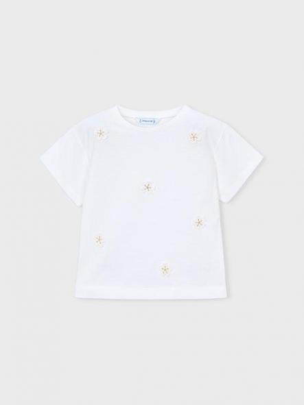 Mayoral Camiseta m/c Aplique 26-03013-010 Blanco [3]