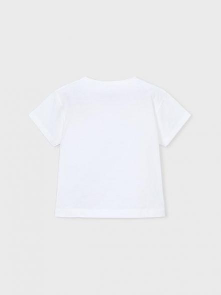 Mayoral Camiseta m/c Aplique 26-03013-010 Blanco [4]