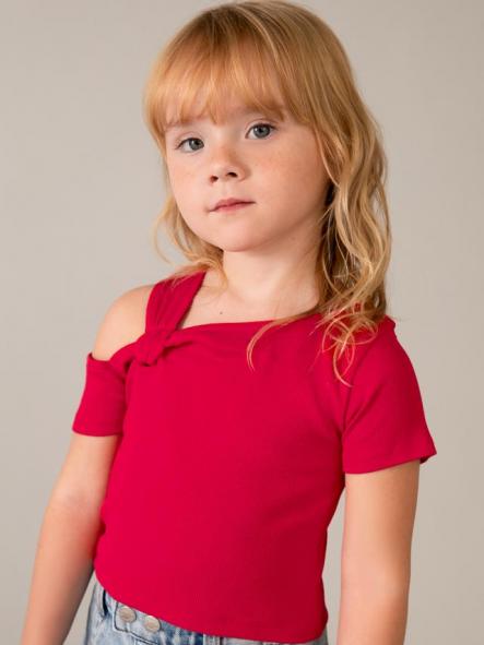 Mayoral Camiseta m/c Asimetrica 26-03017-092 Persimon