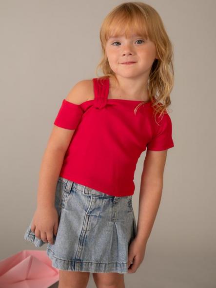 Mayoral Camiseta m/c Asimetrica 26-03017-092 Persimon [2]