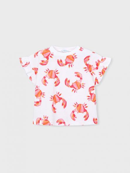 Mayoral Camiseta m/c Estampada 26-03018-029 Crd-Geranio [2]