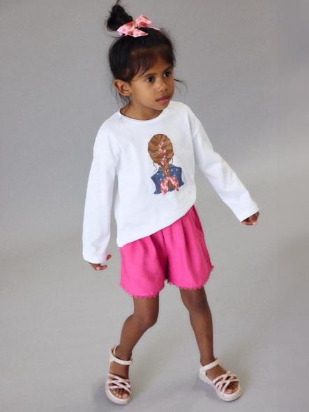 Mayoral Camiseta m/l Coletero 26-03020-015 Blanco [1]