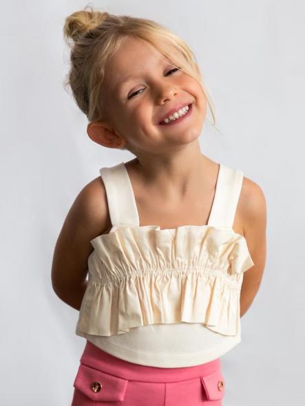 Mayoral Top Volante 26-03025-041 Crudo