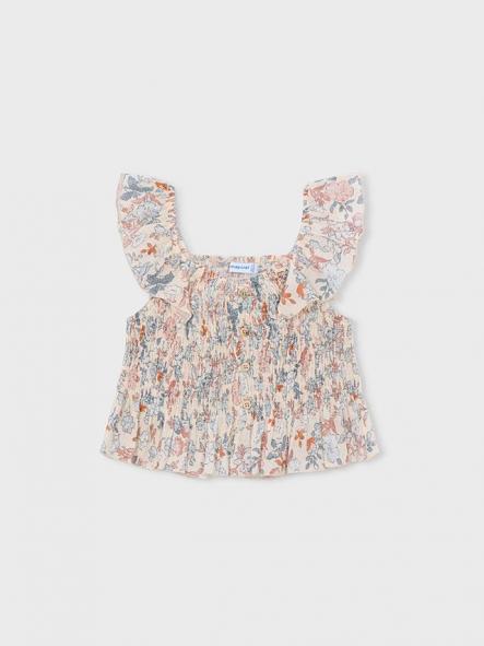 Mayoral Top Bambula Estampado 26-03028-051 Salmon [1]