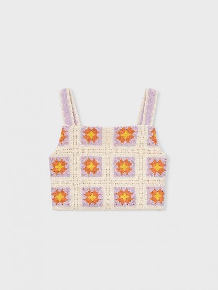 Mayoral Top Crochet 26-03029-067 Hueso