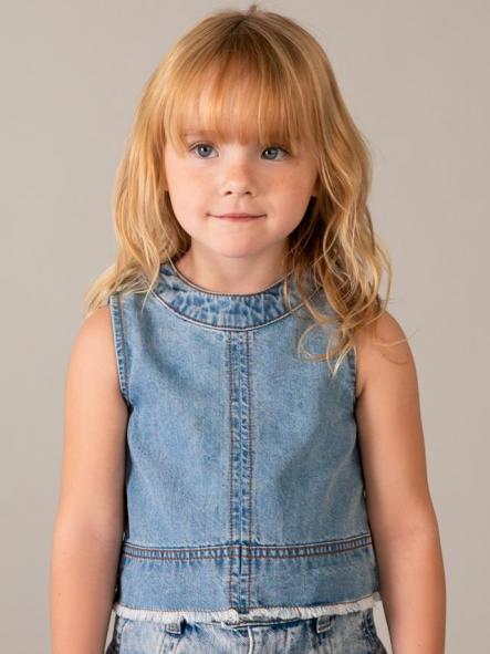 Mayoral Top Denim Fluido 26-03030-054 Claro