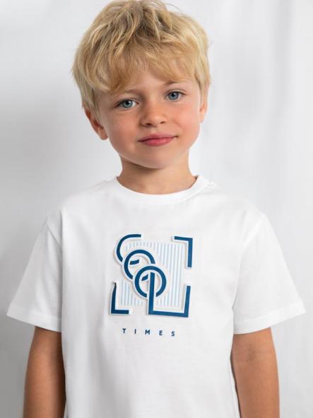 Mayoral Camiseta m/c Embossed 26-03058-020 Blanco