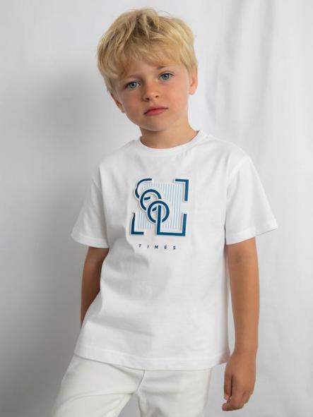 Mayoral Camiseta m/c Embossed 26-03058-020 Blanco [1]