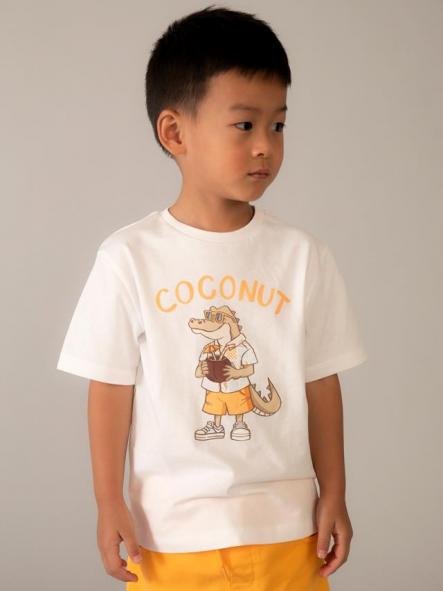 Mayoral Camiseta m/c "Crocodile" 26-03062-030 Nata [1]