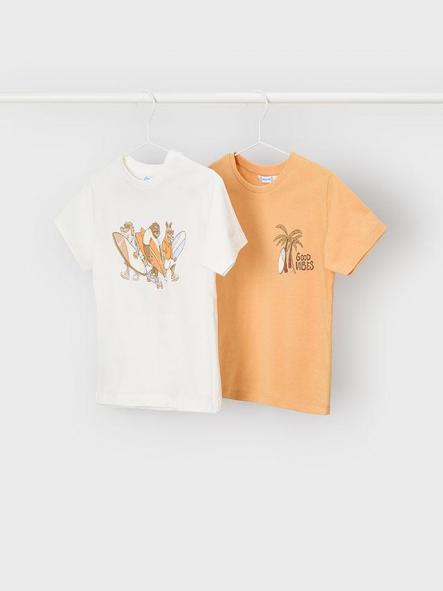 Mayoral Set 2 Camisetas m/c 26-03063-061 Peach