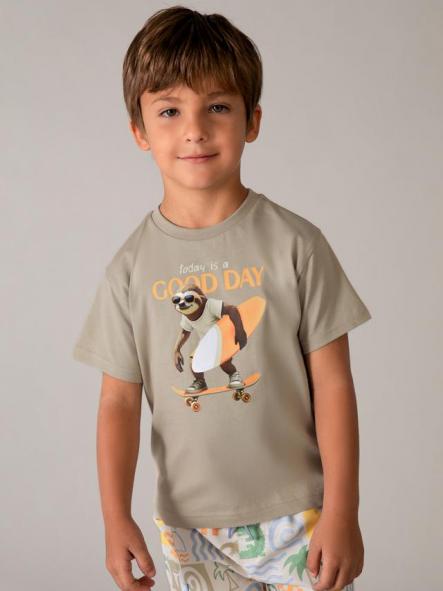 Mayoral Camiseta m/c "Good Day" 26-03064-034 Topo