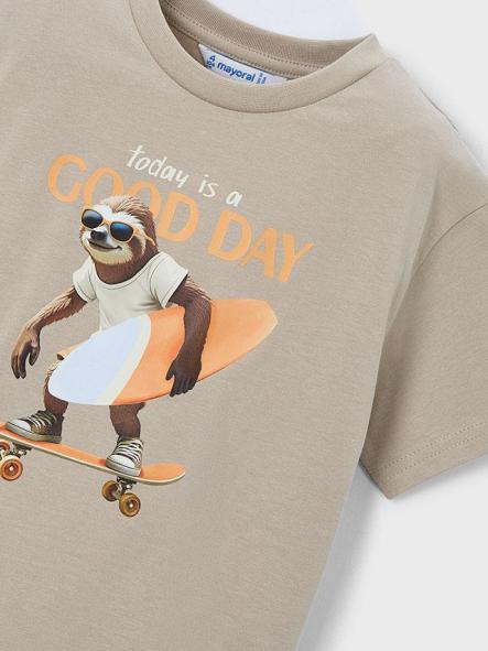 Mayoral Camiseta m/c "Good Day" 26-03064-034 Topo [4]
