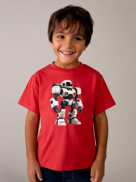 Mayoral Camiseta m/c Robot 26-03066-043 Tomate