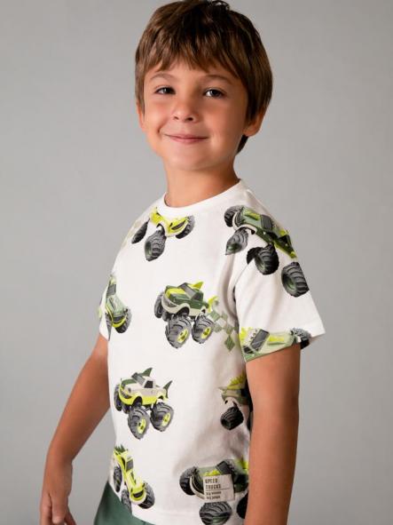 Mayoral Camiseta m/c Estampada 26-03068-067 Coches