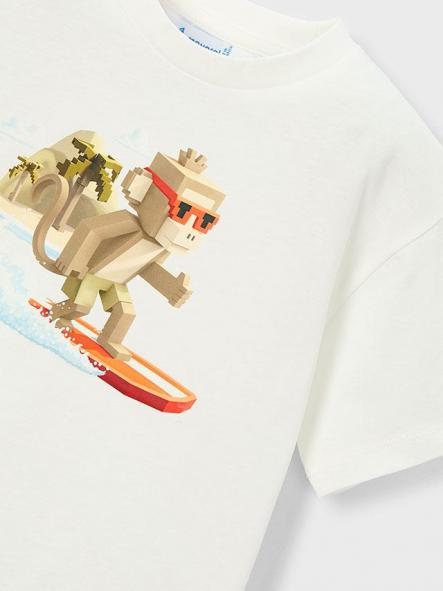 Mayoral Camiseta M/C Mono Surf 26-03077-082 Nata [2]
