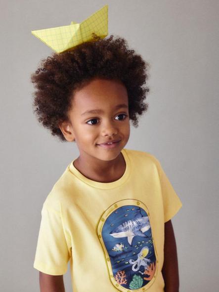 Mayoral Camisa m/c  Ventana 26-03079-087 Lemon