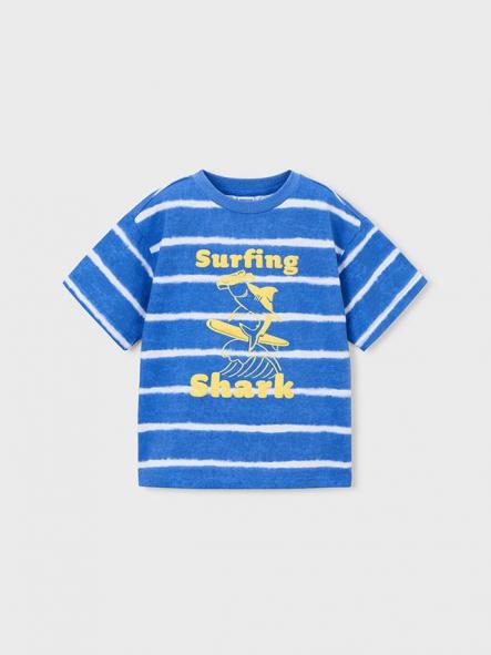 Mayoral Camisa m/c  Rayas Estampadas 26-03082-076 Azul [1]