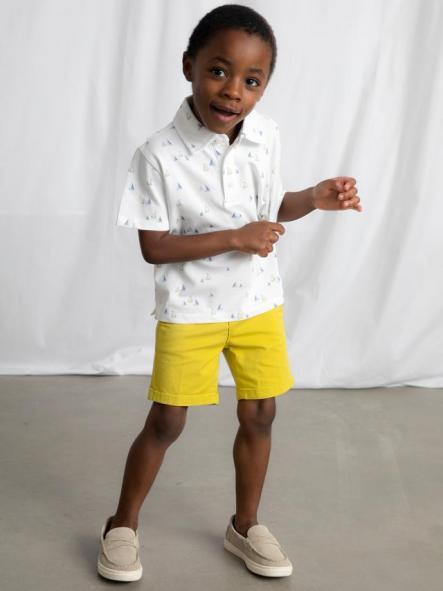 Mayoral Polo m/c Estampado 26-03101-023 Bco-Oliva [2]