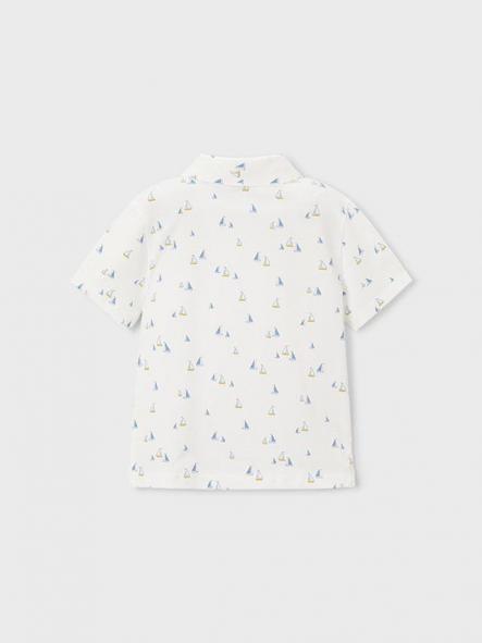 Mayoral Polo m/c Estampado 26-03101-023 Bco-Oliva [4]