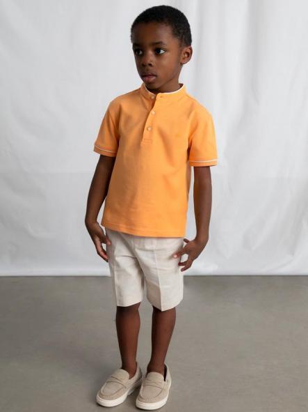 Mayoral Polo m/c Cuello Mao 26-03102-027 Peach [2]