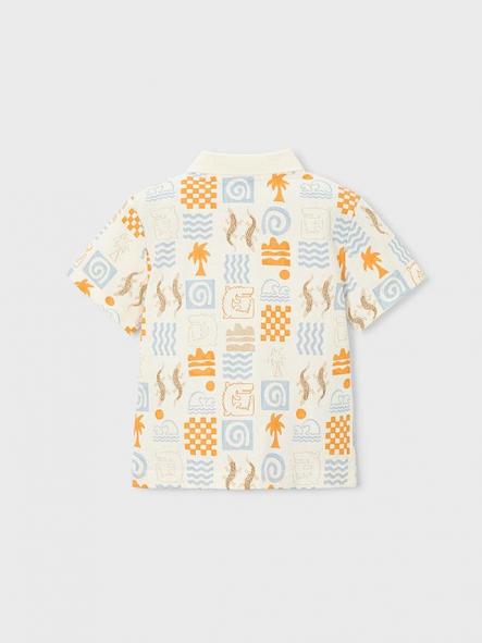 Mayoral Polo m/c Estampado 26-03104-087 Nata-Peach [4]