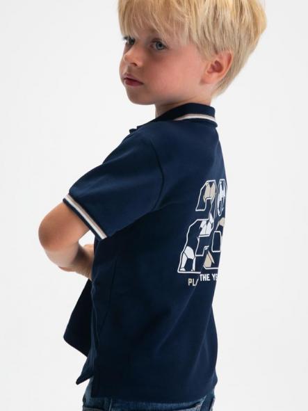 Mayoral Polo m/c Print Espalda 26-03108-061 Marino [1]