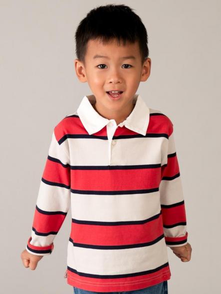 Mayoral Polo m/l Rayas 26-03111-091 Tomate