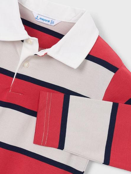 Mayoral Polo m/l Rayas 26-03111-091 Tomate [5]