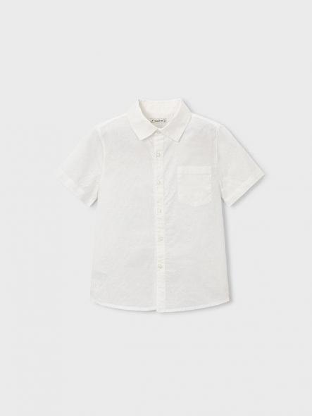 Mayoral Camisa m/c Lino 26-03112-010 Blanco [2]