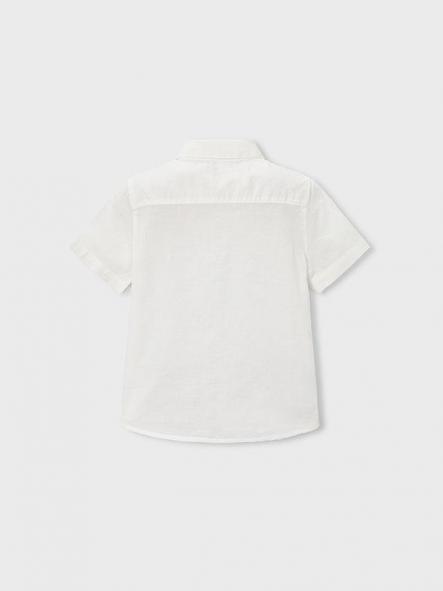 Mayoral Camisa m/c Lino 26-03112-010 Blanco [3]