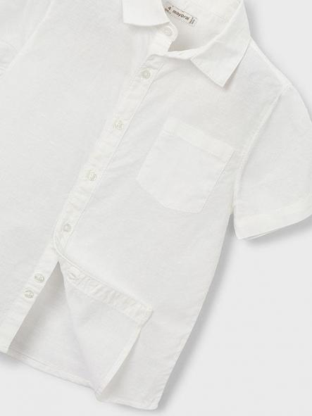 Mayoral Camisa m/c Lino 26-03112-010 Blanco [4]