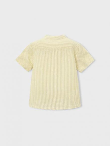 Mayoral Camisa m/c Cuello Mao Lino 26-03113-015 Oliva [2]