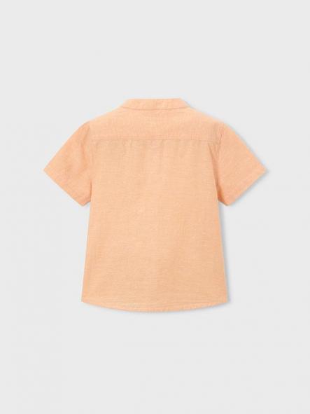 Mayoral Camisa m/c Cuello Mao Lino 26-03113-016 Peach [2]