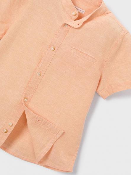 Mayoral Camisa m/c Cuello Mao Lino 26-03113-016 Peach [3]