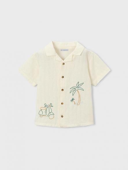 Mayoral Camisa m/c  Bordados 26-03114-022 Nata [1]