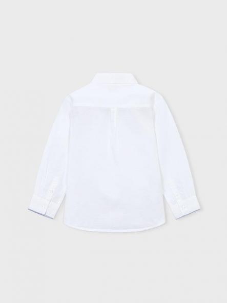 Mayoral Camisa m/l Lino Vestir 26-03117-076 Blanco [3]